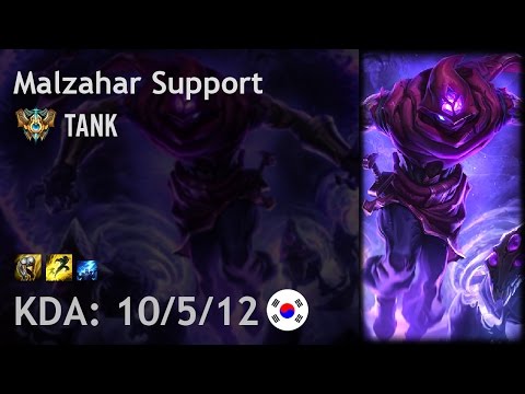 Malzahar Support vs Zyra - TANK - KR Challenger Patch 7.1