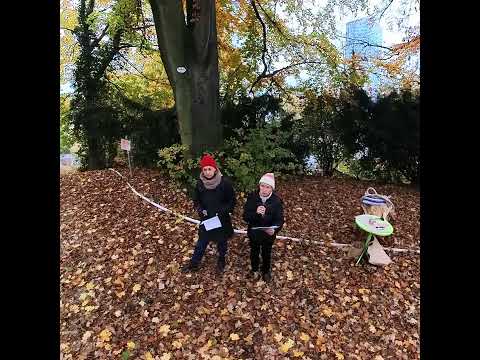 20251109 A ribbon for the tree Bergschlößlpark speech