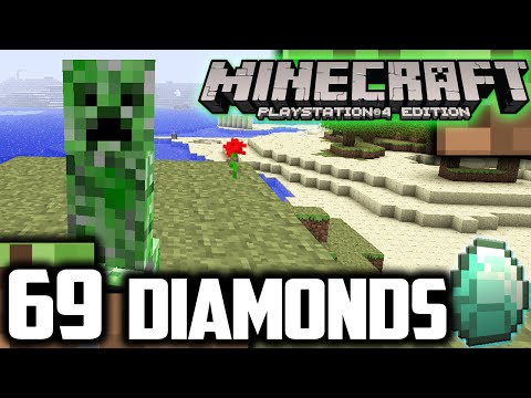 CREEPER ATTACK | MINECRAFT PS4 Survival Gameplay Part 2 | Search for 69 Diamonds
