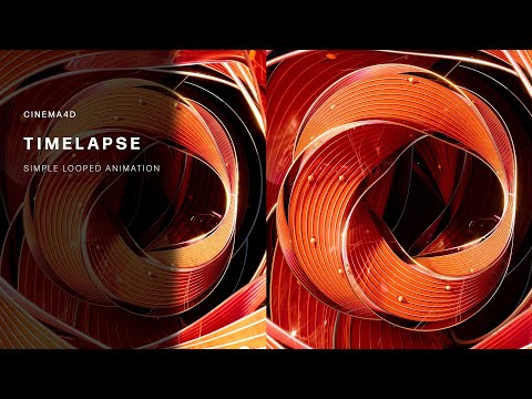 C4D TIMELAPSE - Simple Looped Animation