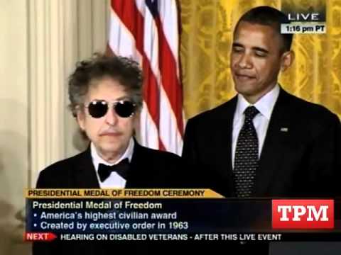 Bob Dylan Receives  Medal Of Freedom