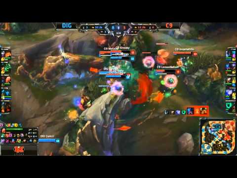 Wombo Combo Knock Up Teamfight - DIG vs C9