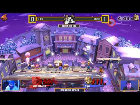 Ultra WBB #152 | Beast (Charizard) vs Rozics (Fox) - Winners Semi-Final - Super Smash Bros. for Wii