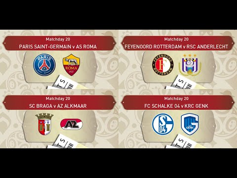 PARIS SG - ROMA ★ FEYENOORD - ANDERLECHT ★ BRAGA - AZ ALKMAAR ★ Schalke - Genk ★ WSL-18 #176