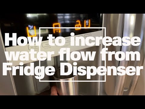 How to increase water flow from Fridge Water Dispenser