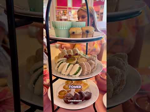 Tea time at the AMERICAN GIRL DOLL CAFE here in Orlando! ☕️✨🍊 #americangirldoll #whatieat #foodies