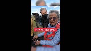 She crossed skydiving off her bucket list at 102 years old 🙌♥️