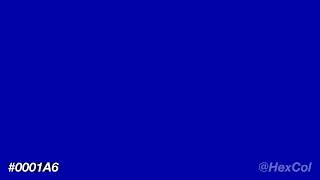 What does #0001A6 look like | Color Code Preview