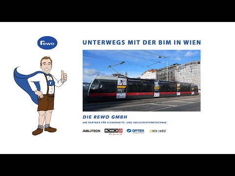 Mit der Rewo Trambahn "Bim" in Wien unterwegs.