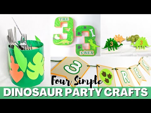 How To Have the BEST Dinosaur Birthday Party Ever with DIY Ideas!