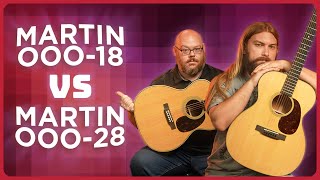 Video thumbnail for Martin 000 Battle For The Ages! Martin 000-18 VS. Martin 000-28 by Alamo Music Center