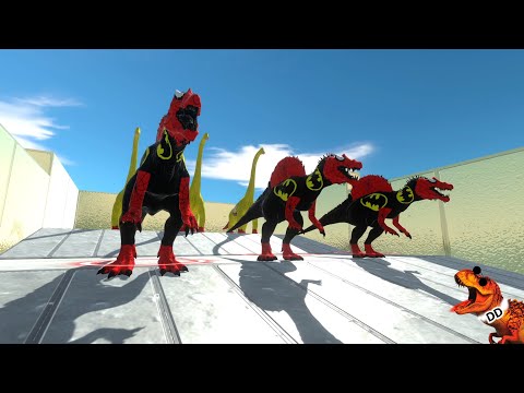 Dinosaurus HULK SPIDERMAN SUPERMAN  ANIMAL REVOLT BATTLE SIMULATOR DIG DOG arbs
