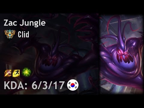Zac Jungle vs Evelynn - Clid vs MooJin - KR Challenger Patch 8.1