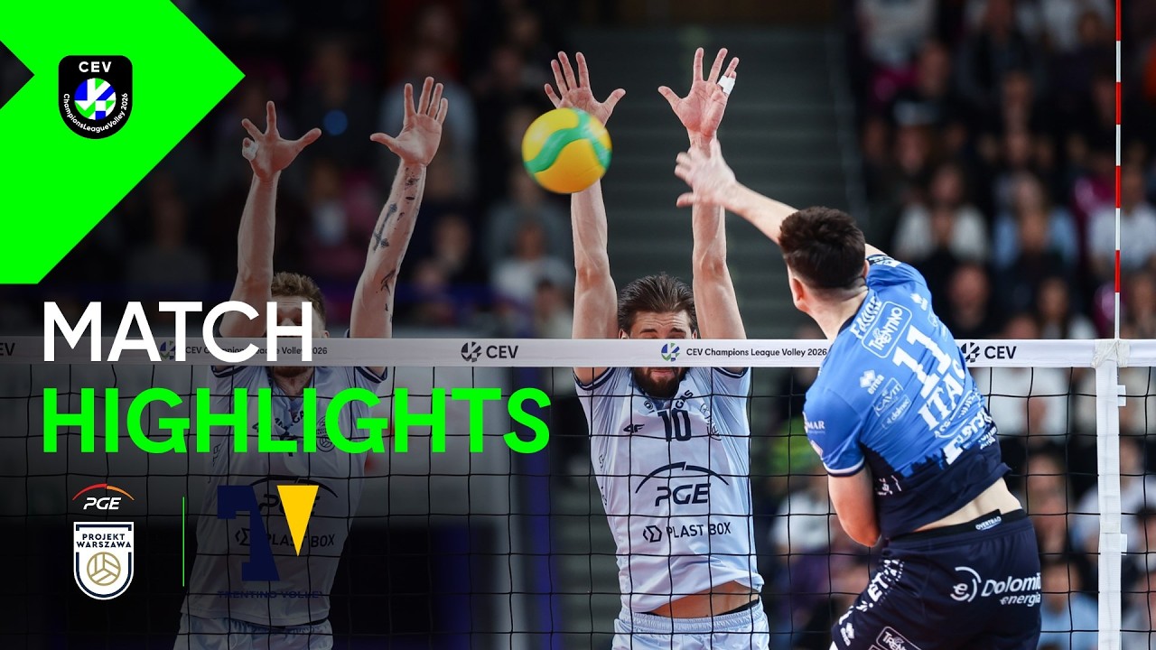 Highlights | PGE Projekt WARSZAWA vs. Trentino Itas  | CEV Champions League Volley 2026 Men
