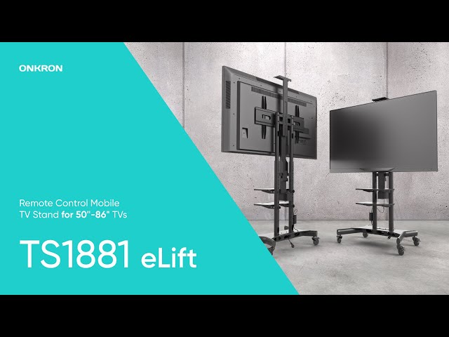 Meuble TV motorisé Onkron TS1881Elift-B 50-86" Max 90 Kg video