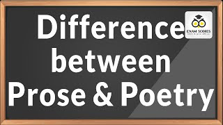 Difference between Prose and Poetry