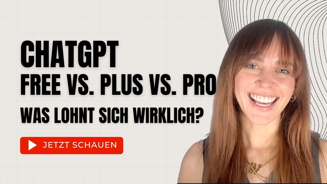 ChatGPT FREE vs  PLUS vs  PRO - Lohnt sich das Upgrade?