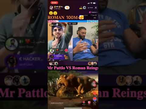 Mr Pattlo vs Roman Reigns big pk match new TikTok live match