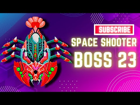 Space Shooter Galaxy Attack Boss Level 23 | Boss 23 Fight- Gameplay IOS & Android
