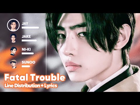 ENHYPEN - Fatal Trouble (Line Distribution + Lyrics Karaoke) PATREON REQUESTED