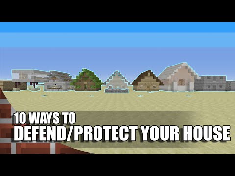 10 Ways To Defend/Protect Your House In Minecraft! Video