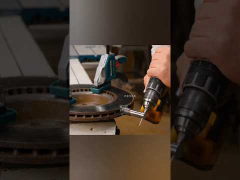 This man turned an old brake disc into a rolling cart — pure genius! 🔥