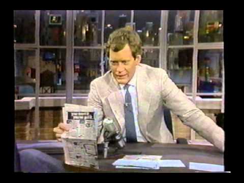 Late Night with David Letterman  May 3 1984 - May 14th 1986