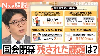 【臨時国会が閉幕】残された課題「議員定数削減」「政治とカネ」「“年収の壁”引き上げ」どうなる？【Nスタ解説】｜TBS NEWS DIG