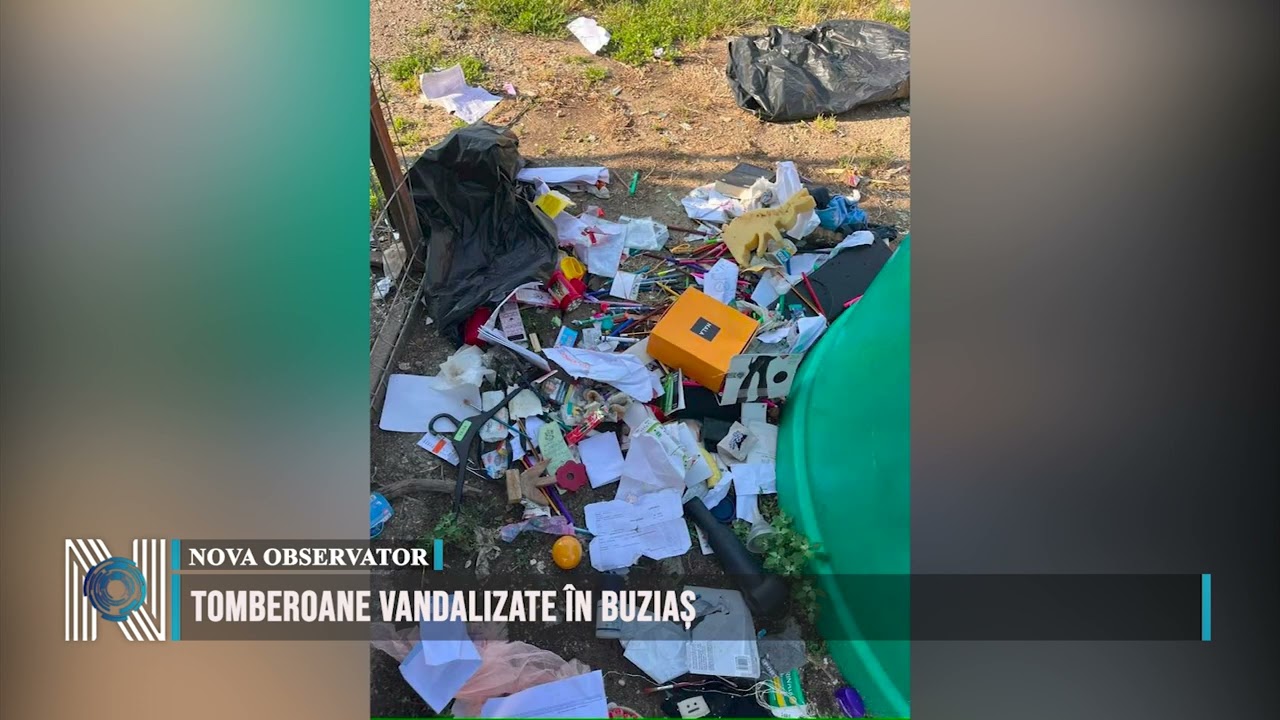 Tomberoane vandalizate în Buziaș