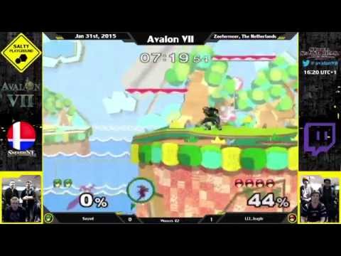 Avalon VII - Sayori (Marth) vs. LLL.Jeapie (C. Falcon) - SSBM Singles Winners R2
