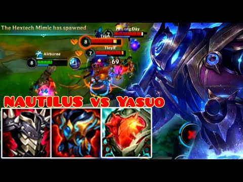 NAUTILUS TOP TANK VS YASUO | NAUTILUS WILD RIFT GAMEPLAY | BUILD AND RUNES