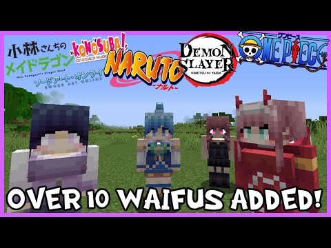 The True Gingershadow - YOUR ANIME WAIFUS IN MINECRAFT! Minecraft Waifucraft Mod Review