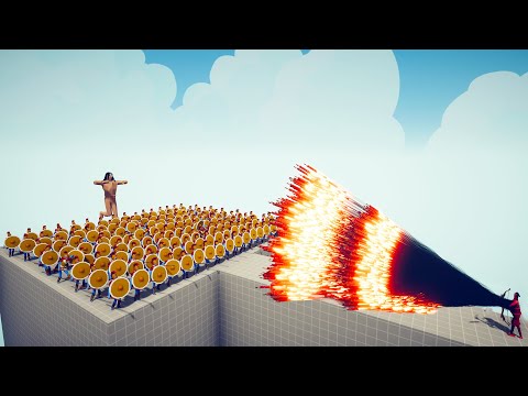 150x SPARTANS + TITAN vs EVERY GOD - Totally Accurate Battle Simulator TABS