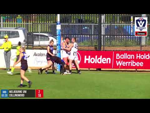 Rd 12 Melbourne Uni v Collingwood VFL W highlights 2018
