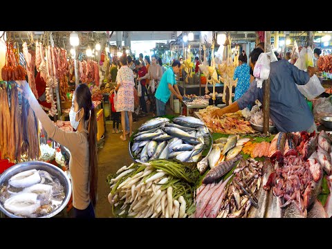 Rohes Fleisch,Flussfische,Stachelrochen,Stöcker, eingelegter Rettich,kambodschanische Snack und mehr