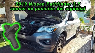 2019 Nissan Pathfinder 3.5 Cómo cambiar el sensor de posición del cigüeñal