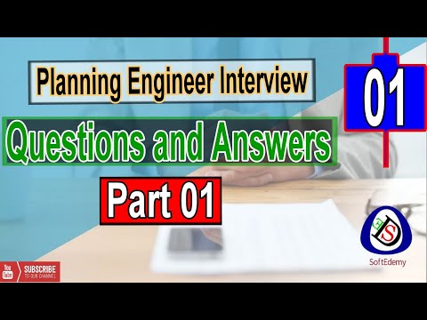 Planning Engineer Interview Questions and Answers Part 01 Interview tips Guidelines planners