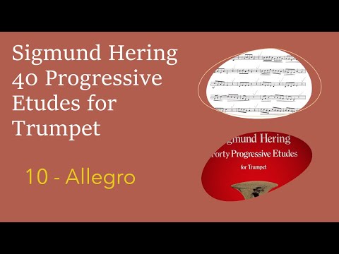Sigmund Hering 40 Progressive Etudes for Trumpet - 10 Allegro