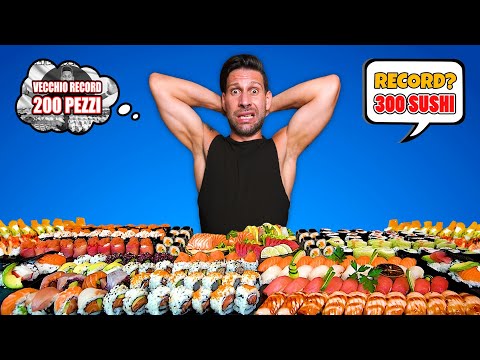 300 SUSHI CHALLENGE - (I'm trying to beat my sushi record) - ALL YOU CAN EAT
