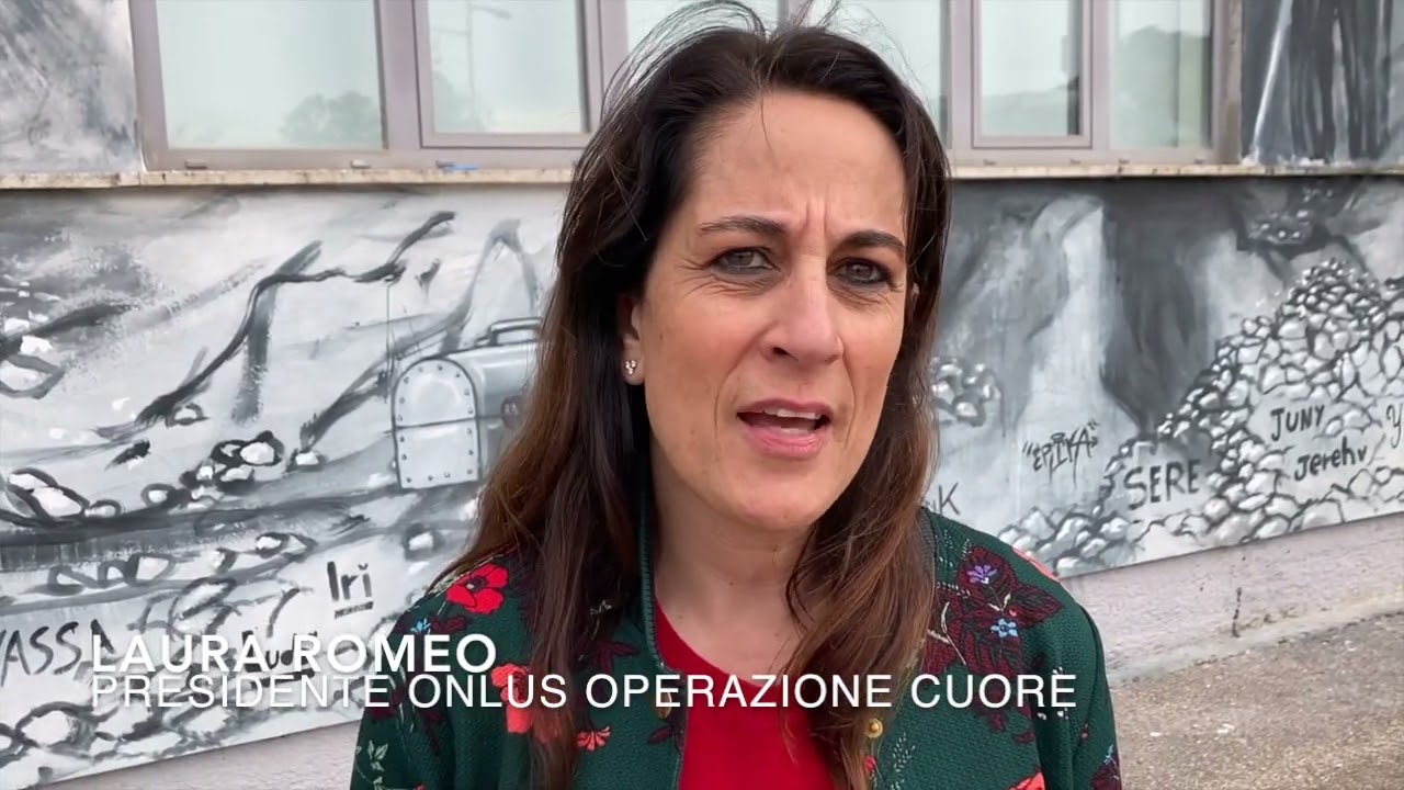 Operazione Cuore tra arte e solidarietà: ecco il murale dei minatori dedicato a Sofia