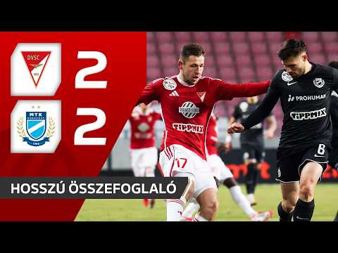 Fizz Liga: DVSC–MTK 2–2 | hosszú összefoglaló