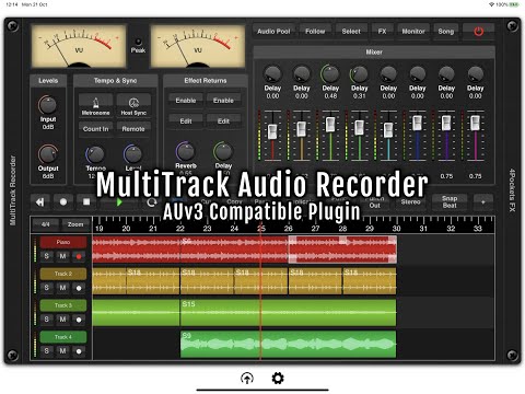4Pockets MultiTrack Audio Recorder AUv3 Plugin