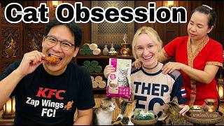 Cat Obsession & Thai Massage - KFC Zap Wings in Thailand! 🇹🇭