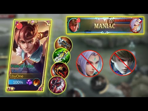 YIN PERFECT MANIAC GAMEPLAY RIP SAVAGE ~ Mobile Legends Bang Bang