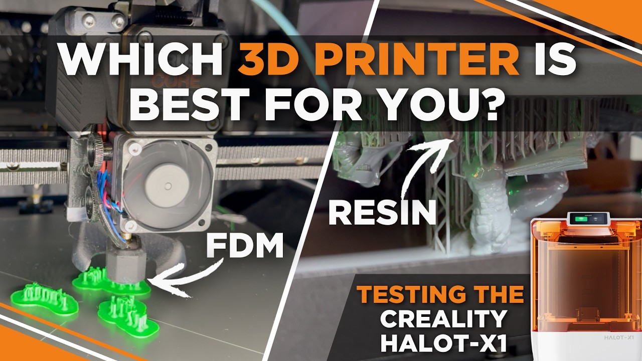 Miniature Printing: FDM or Resin? Testing the CREALITY HALOT‑X1
