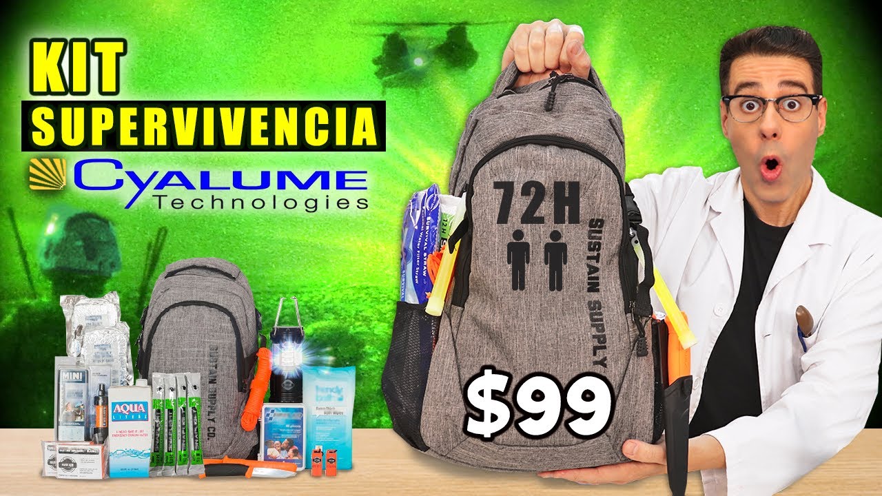 Watch PRUEBO KIT DE SUPERVIVENCIA DE $99 para 72 Horas 2 Personas de Cyalume (Empresa Militar) Now PRUEBO KIT DE SUPERVIVENCIA DE $99 para 72 Horas 2 Personas de Cyalume (Empresa Militar)