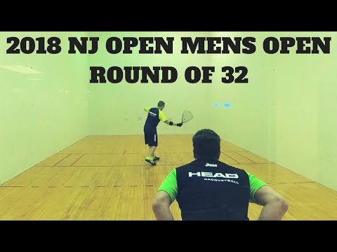 Racquetball Tournament - 2018 NJ OPEN -  Men's Open Rd of 32 - Sylvester vs Solomon