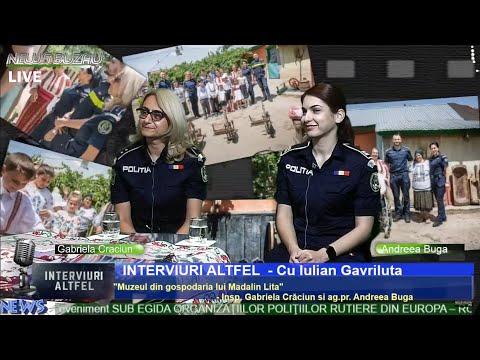 LIVE - TV NEWS BUZAU - "INTERVIURI ALTFEL", cu Iulian Gavriluta. "Muzeul din gospodaria lui Madalin