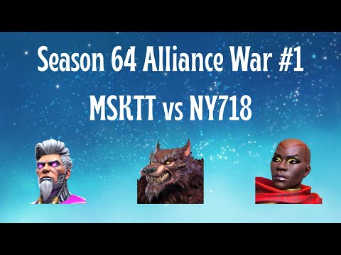 New Alliance and first war back! Alliance War #1 Season 64 MSKTT vs NY718