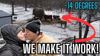 Surviving the Oklahoma Ice Storm: Ranch Life in -14°F! Oklahoma Blizzard 2025